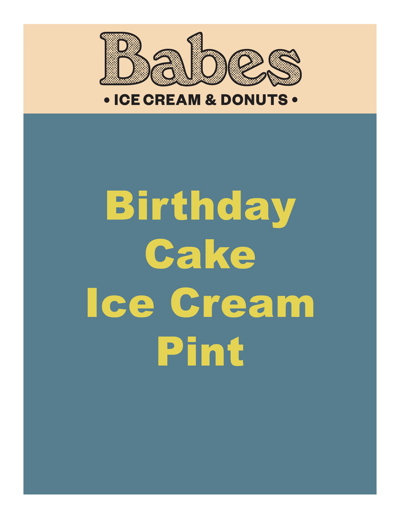 Birthday Cake Ice Cream Pint