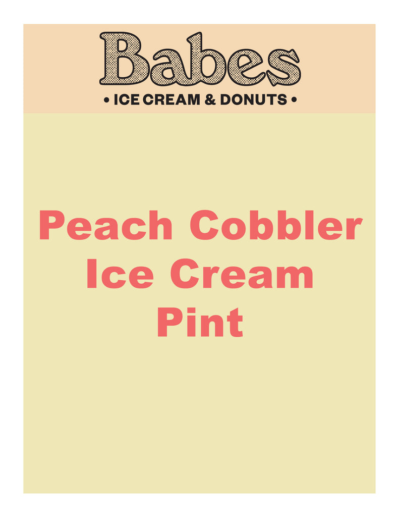 Peach Cobbler Ice Cream Pint