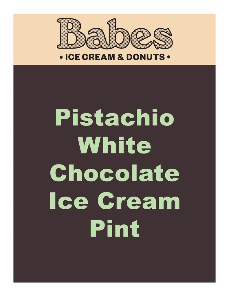 Pistachio White Chocolate Ice Cream Pint