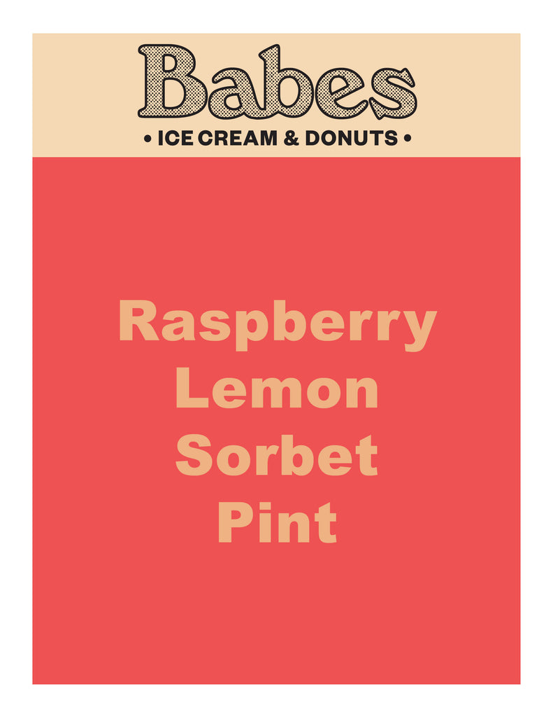 Raspberry Lemon Sorbet Pint